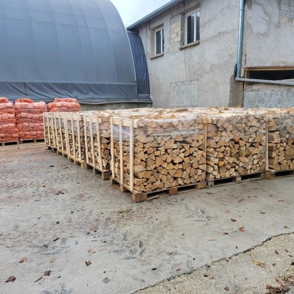 Bûches de bois de chauffage de 25 à 26 cm, 1 palette RM